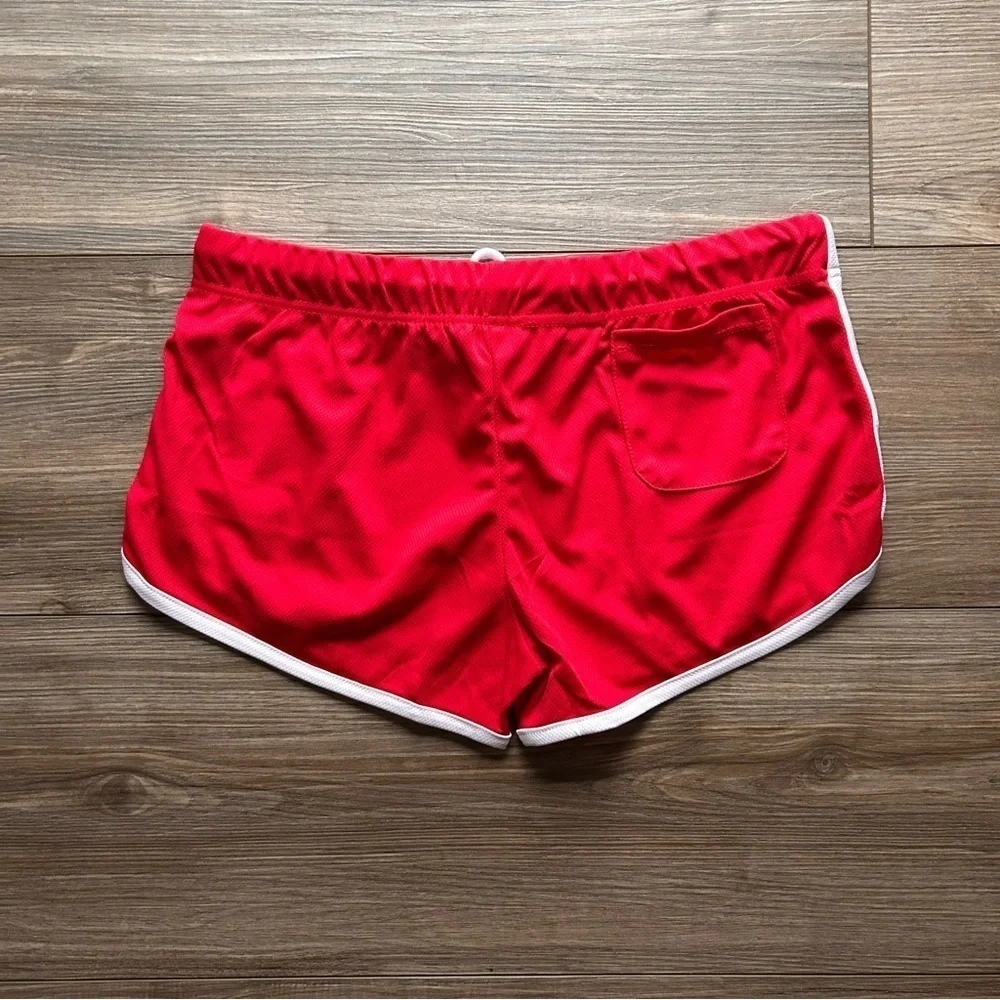 Varsity Red 3" Short Gym Shorts in (Small) - Picture 2 of 7